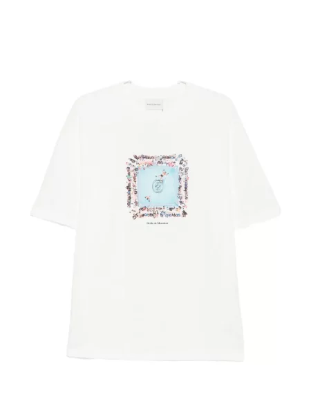 Tricou Drole De Monsieur cu imagine alb