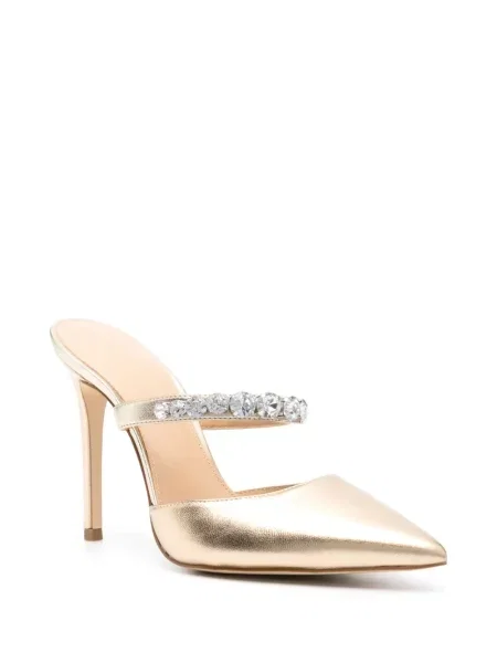 Loafersy Michael Michael Kors z nadrukiem złote
