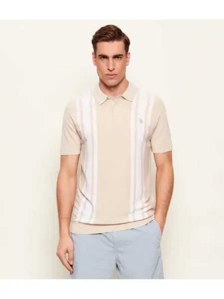 Tricou polo U.s. Polo Assn. bej