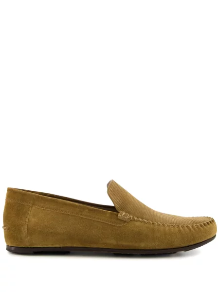 Pantofi loafer Manolo Blahnik din piele de căprioară maro
