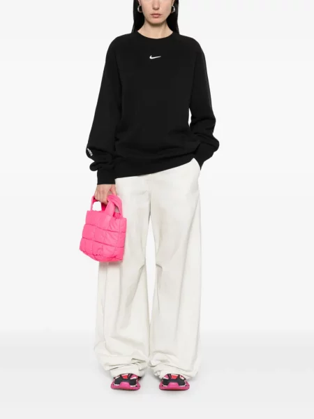 Жакардови плисирани тенис маратонки Nike Cortez розово