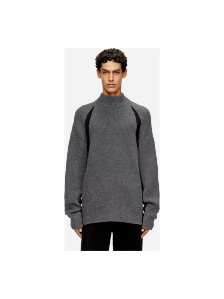 Dzianinowy sweter Diesel szary