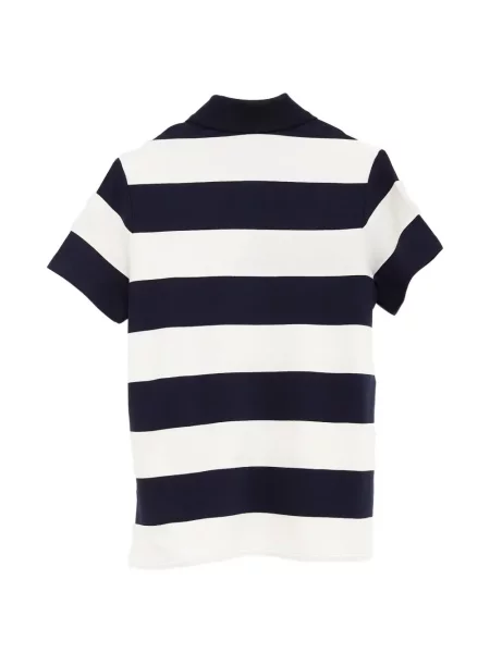 Tricou polo Moncler cu autograf albastru