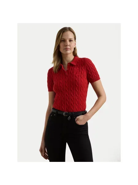 LAUREN RALPH LAUREN Polo Slim Fit κόκκινο