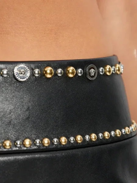Fusta mini Versace cu tepi negru