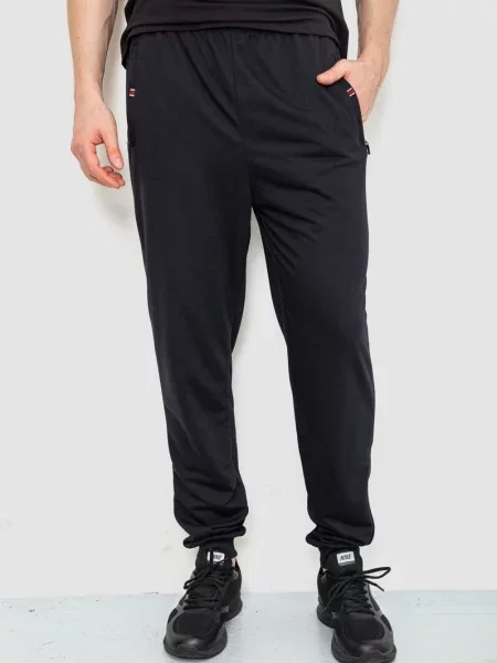 Штани спортивні Ager бавовна/поліестер чорний