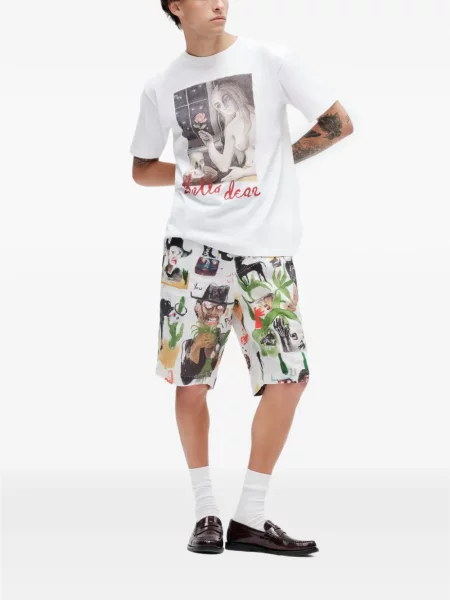 Tricou Endless Joy cu imagine alb