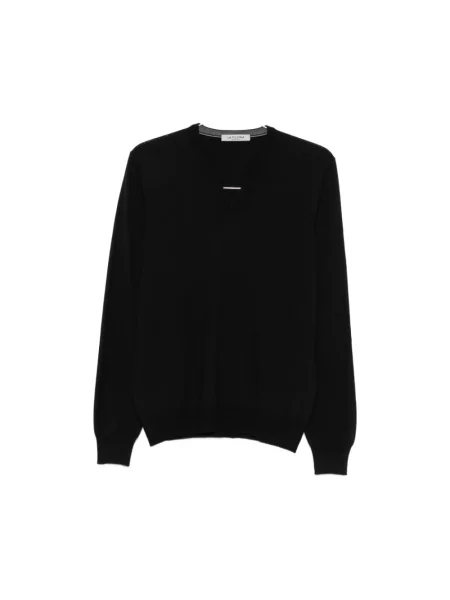 Sweter La Fileria wełniany czarny