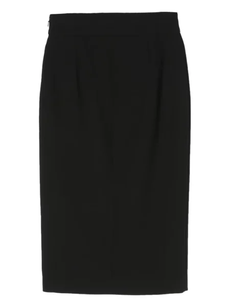 Krepinis midi sijonas Moschino juoda
