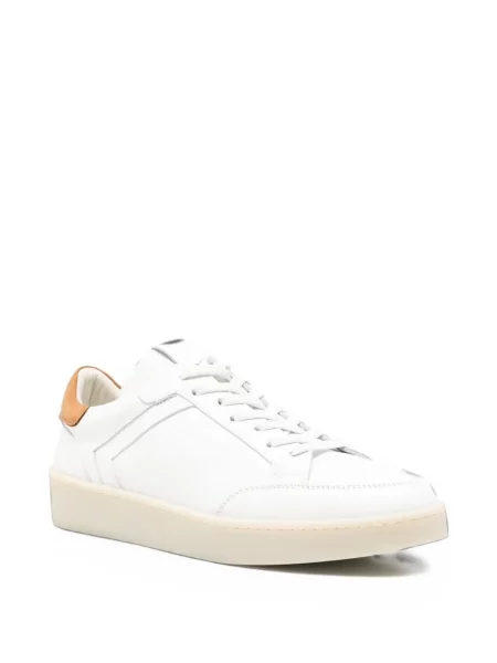 Sneakerși Canali din piele alb
