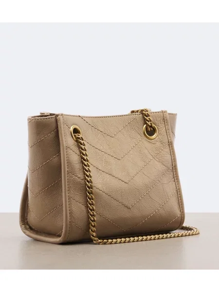 Geantă Saint Laurent din piele bej