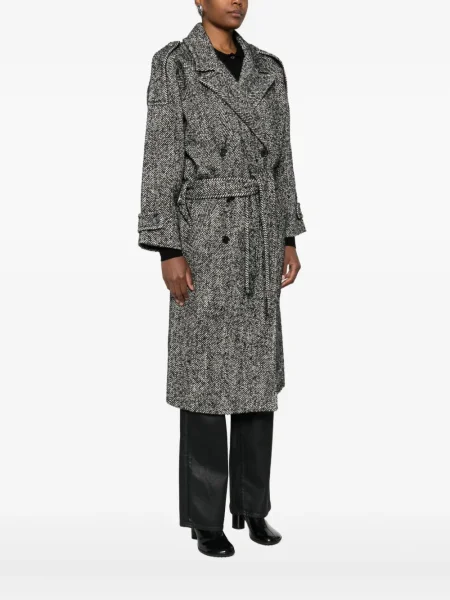 Płaszcz Pinko w jodełkę czarny