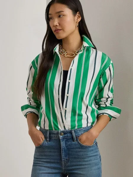 Lauren Ralph Lauren cămașă din verde