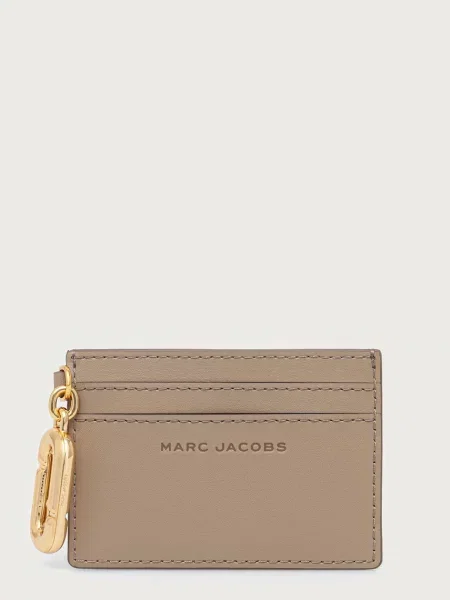 MARC JACOBS etui za kartice usnjeni SCENE bež