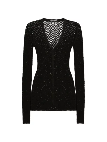 Cardigan Dolce & Gabbana din dantelă negru