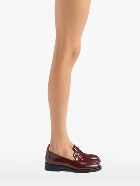 Pantofi loafer Giuseppe Zanotti din piele roșu