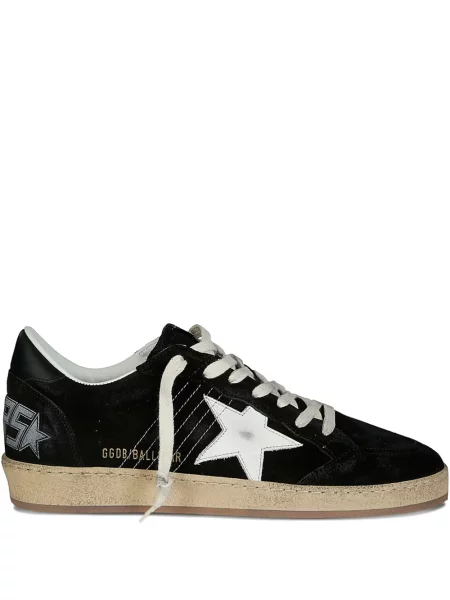 Sneakerși Golden Goose Ball Star din piele de căprioară negru