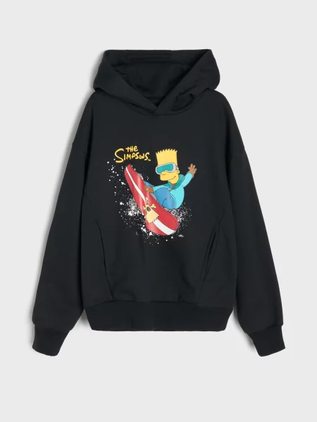Sinsay Mikina s potiskem The Simpsons černá