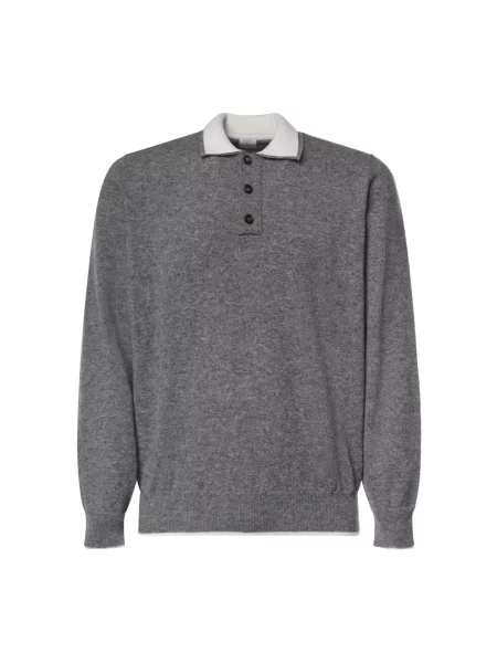 Sweter Eleventy wełniany szary