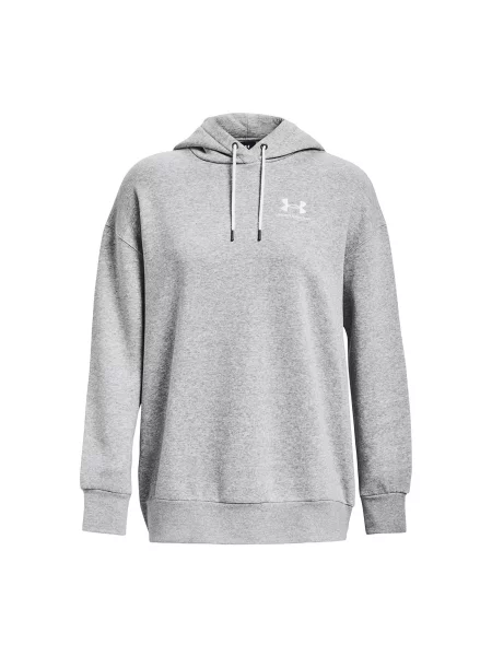 Суитшърт Under Armour Essential Flc Os Hoodie Mod Gray Light Heather S сиво