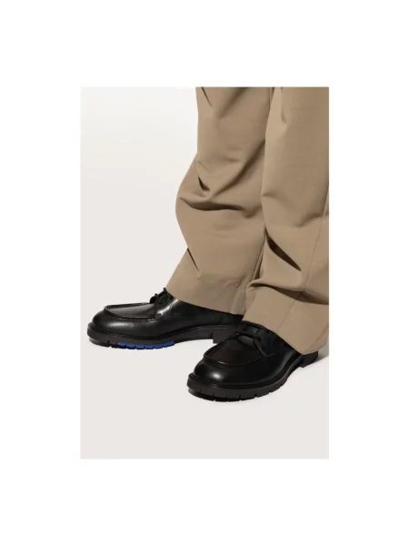 Botki Burberry skórzane czarne