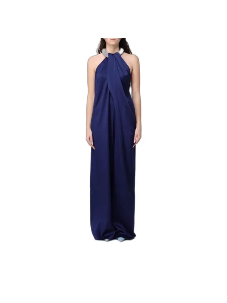 Długa sukienka maxi Stella Mccartney niebieska