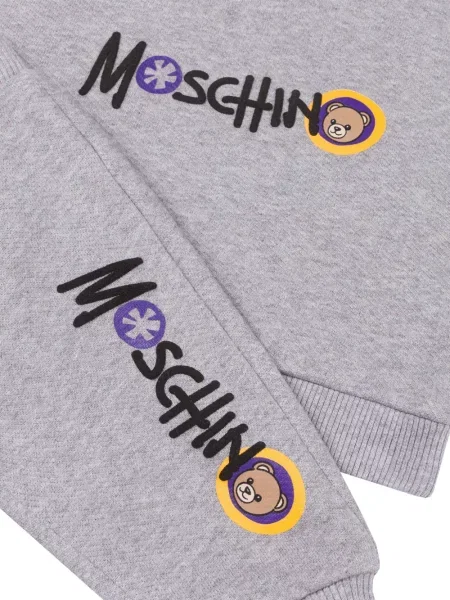 Spodnie dziecięce Moschino szare