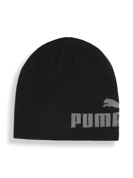 Czapka beanie średniej głębokości Essentials bez mankietu czarna