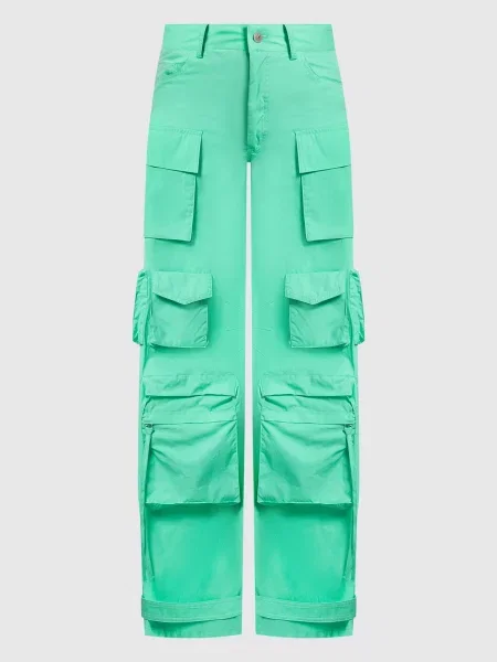Брюки карго The Attico зеленые