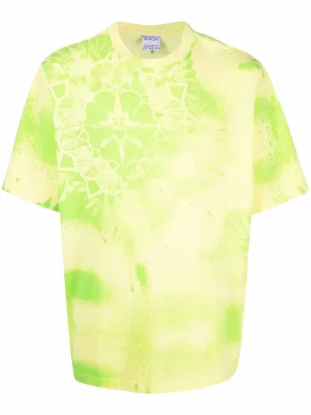 Tricou Marcelo Burlon County Of Milan cu imagine verde