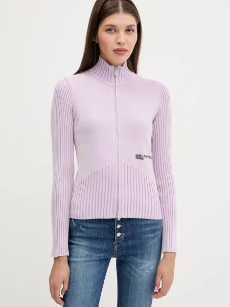 Karl Lagerfeld Jeans Kardigan fioletowy