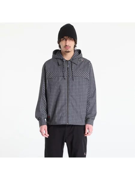 Карирана риза Roa с качулка с принт