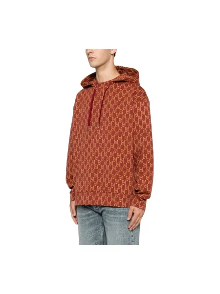 Bluza z kapturem Emporio Armani z kapturem czerwona