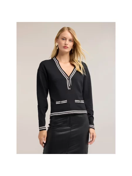 Sweter Motivi czarny