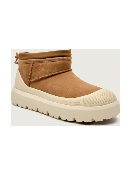 UGG Bocanci ULTRA MINI WEATHER HYBRID | piele întoarsă bej