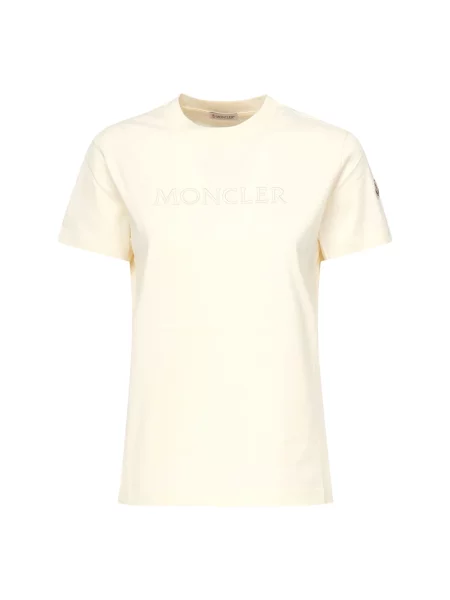 Koszulka Moncler z logo biała
