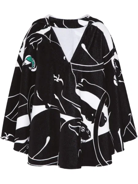 Tunika Valentino Garavani z nadrukiem czarna