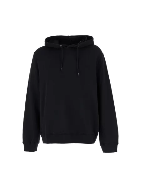 Bluza z kapturem A.p.c. z kapturem z logo czarna