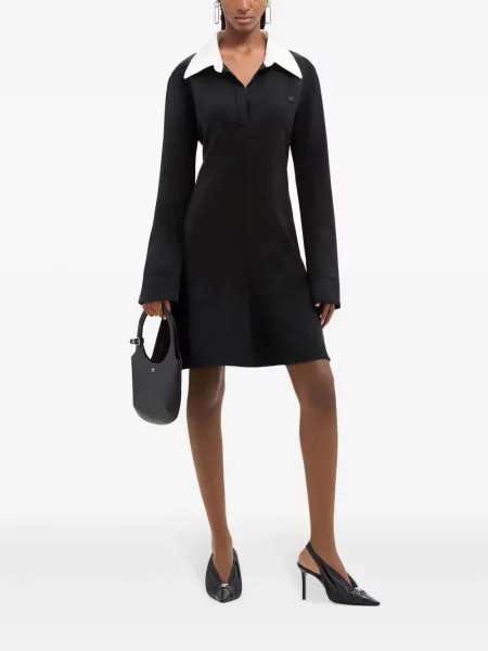 Rochie mini Courreges de costum negru