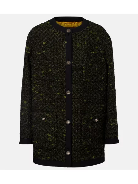 Palton Gucci de lână verde