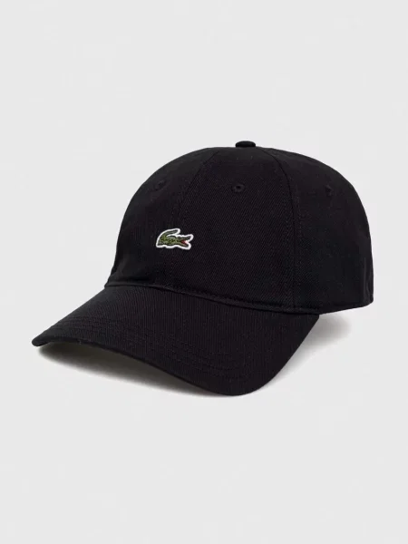 LACOSTE Cap Black Universal negru