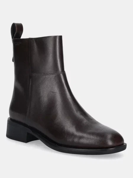 Kožne gležnjače Vagabond Shoemakers SHEILA ravni potplat smeđa
