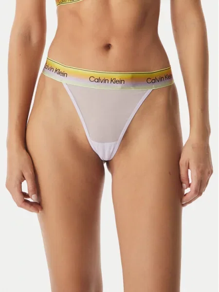 Calvin Klein Underwear Στρίνγκ Ανοιχτό μοβ μαύρο