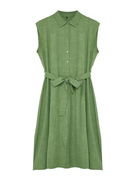 Trendyol Curve Haljina melange zelena