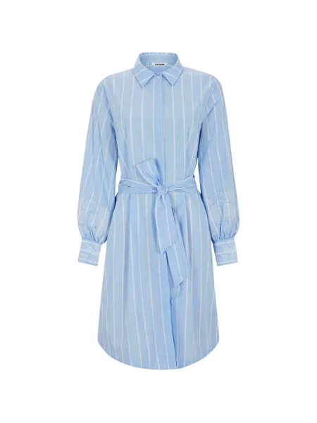 Soft Rebels Rochie SRKiri albastru deschis alb