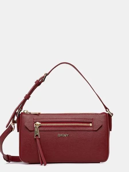 DKNY crossbody kabelka kožená červená