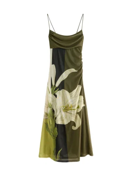 Next Rochie / maro / verde bej