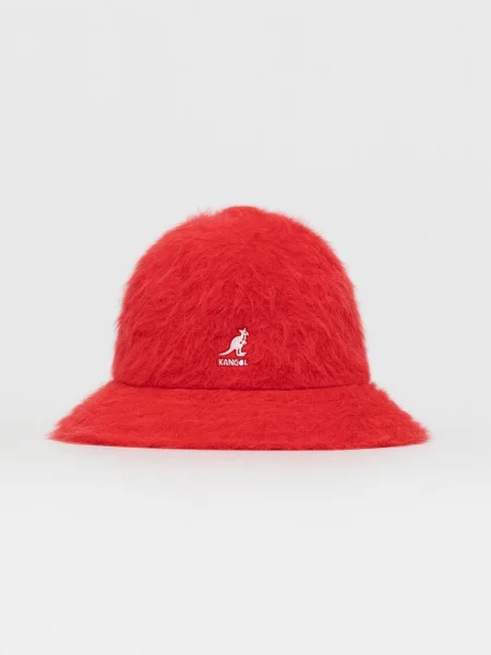 Kangol Kapelusz z wełną czerwony
