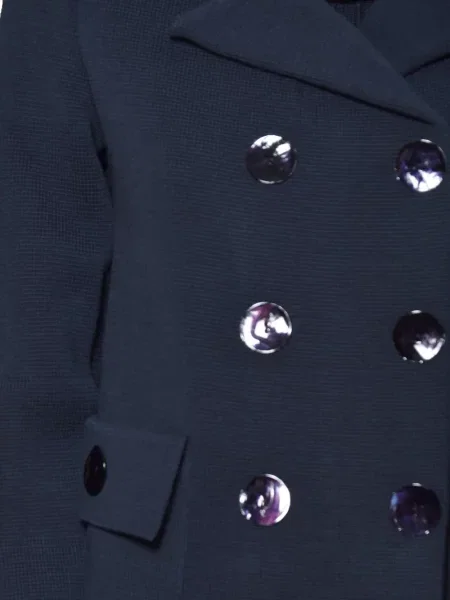 Kurtka Charlott dwurzędowa niebieska