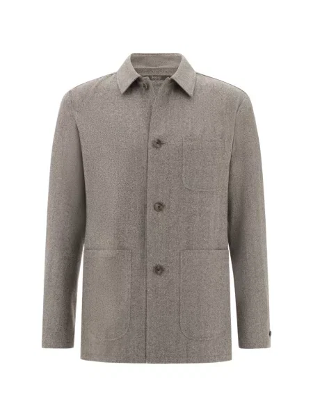 Cămașă Boggi Milano de lână cu model herringbone